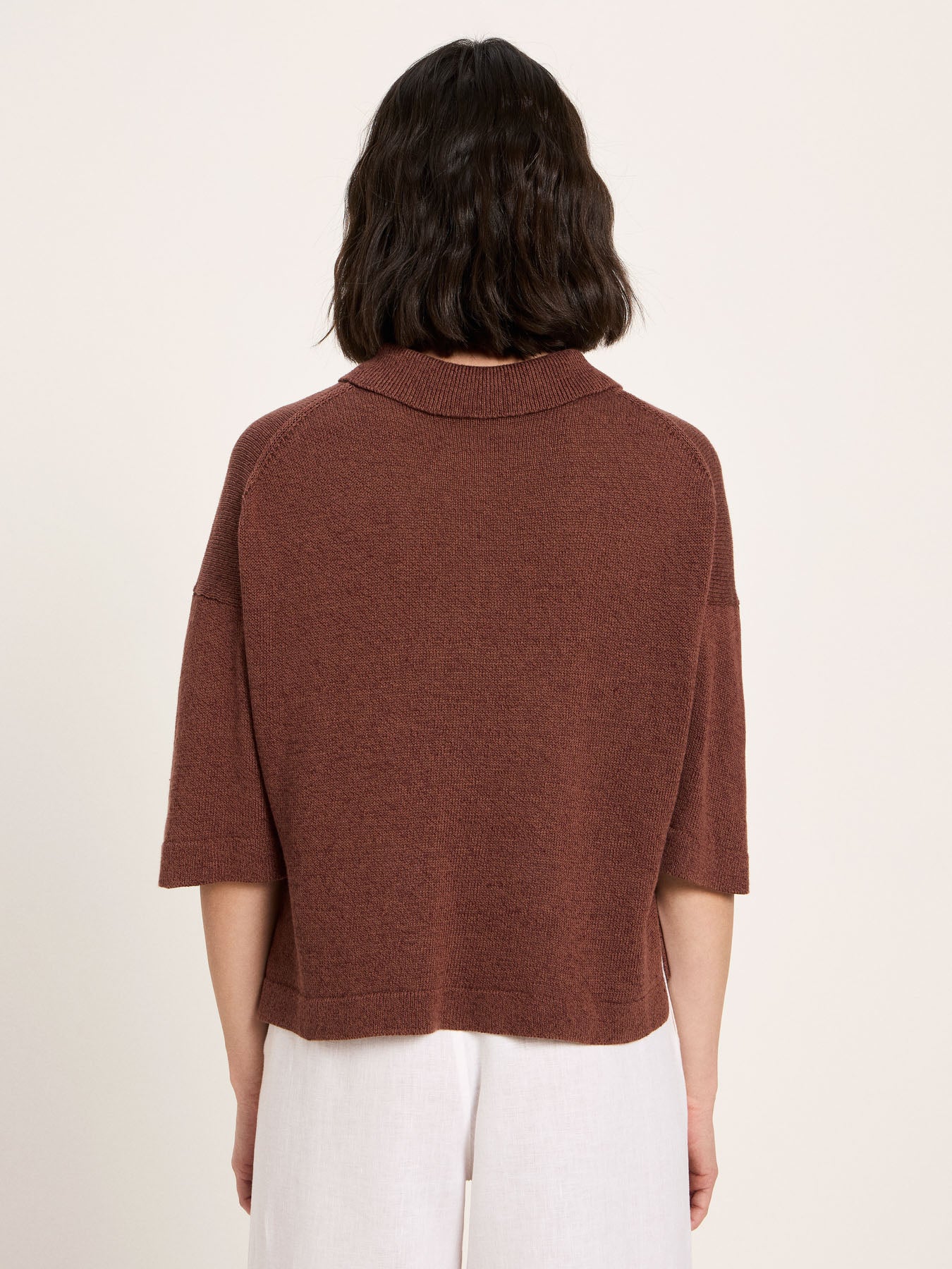 Halbarmpullover mit Polo-Kragen - Image 5