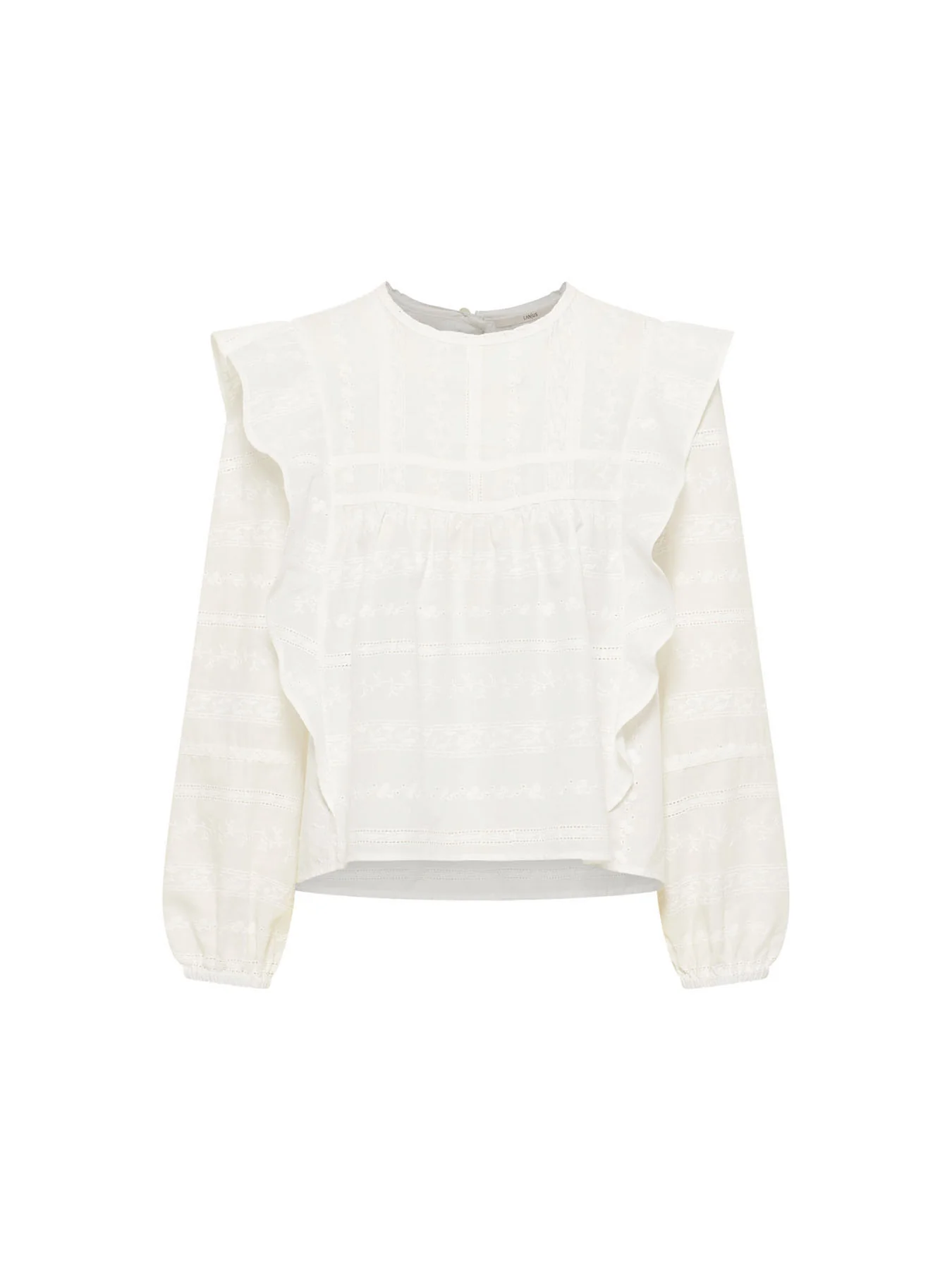 Stickereibluse (OCS) mit Volant - Image 7