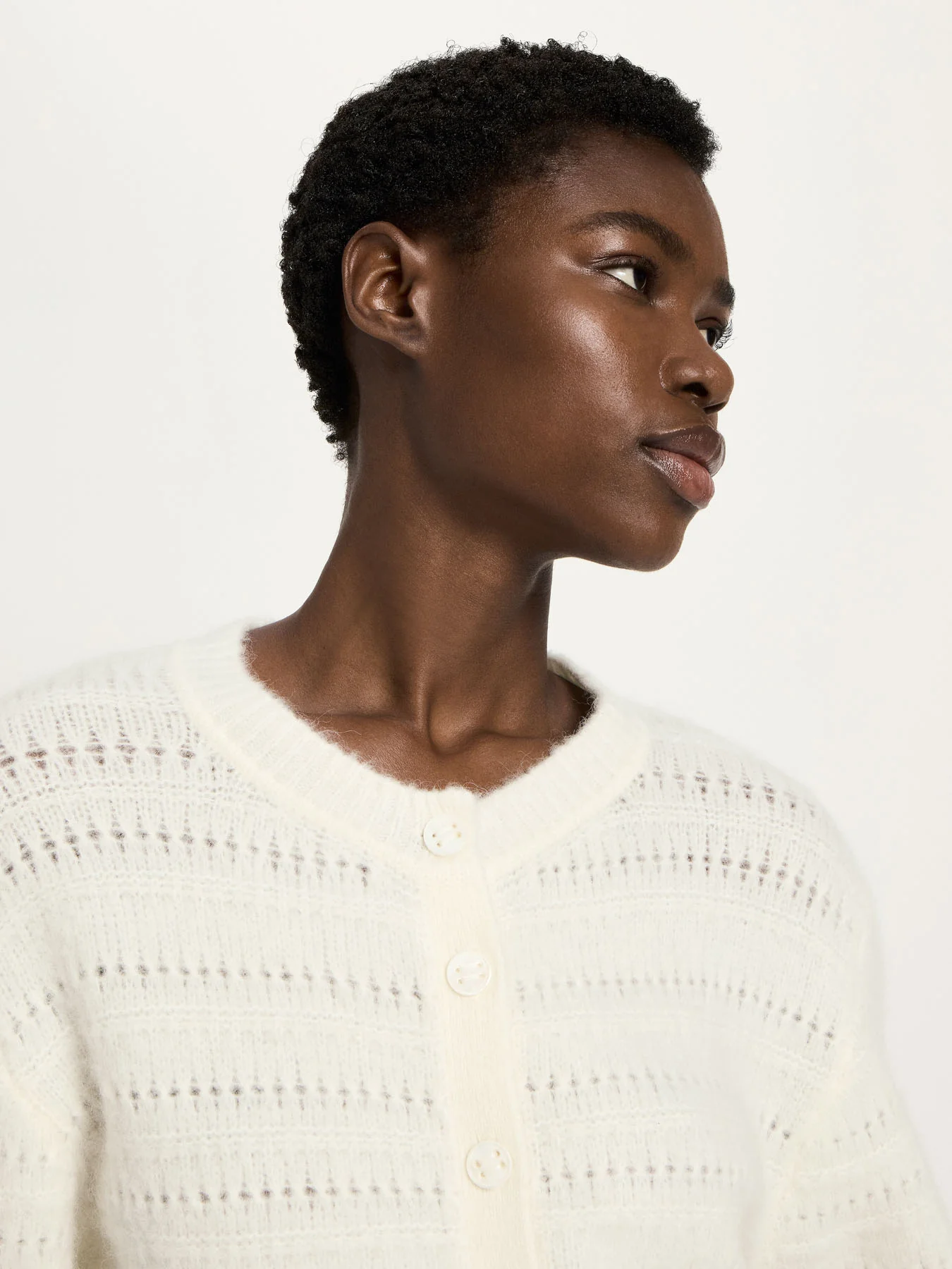 Strickjacke 3/4 Arm mit Ajour - Image 3