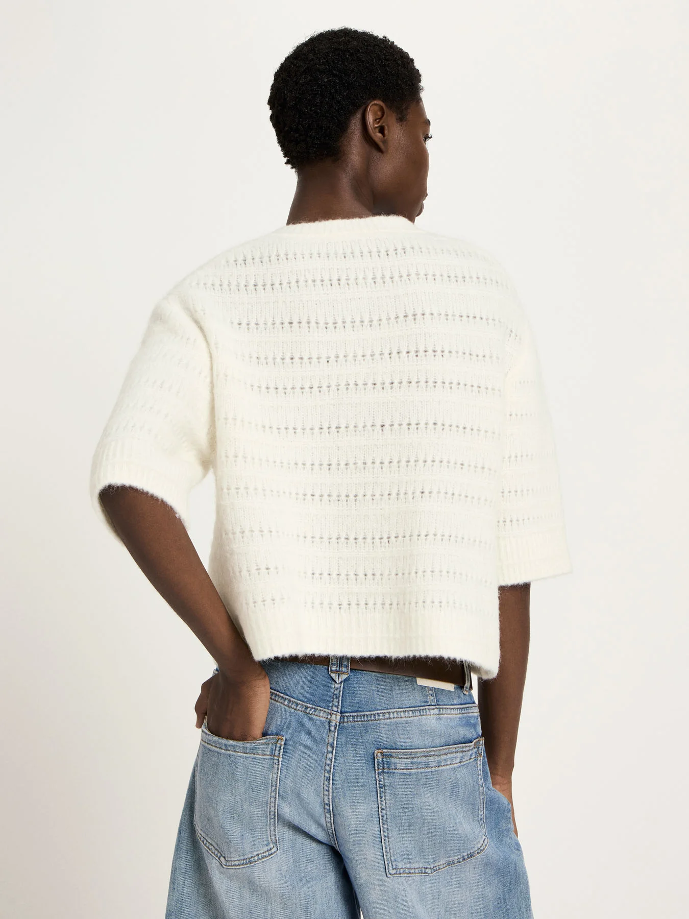 Strickjacke 3/4 Arm mit Ajour - Image 4