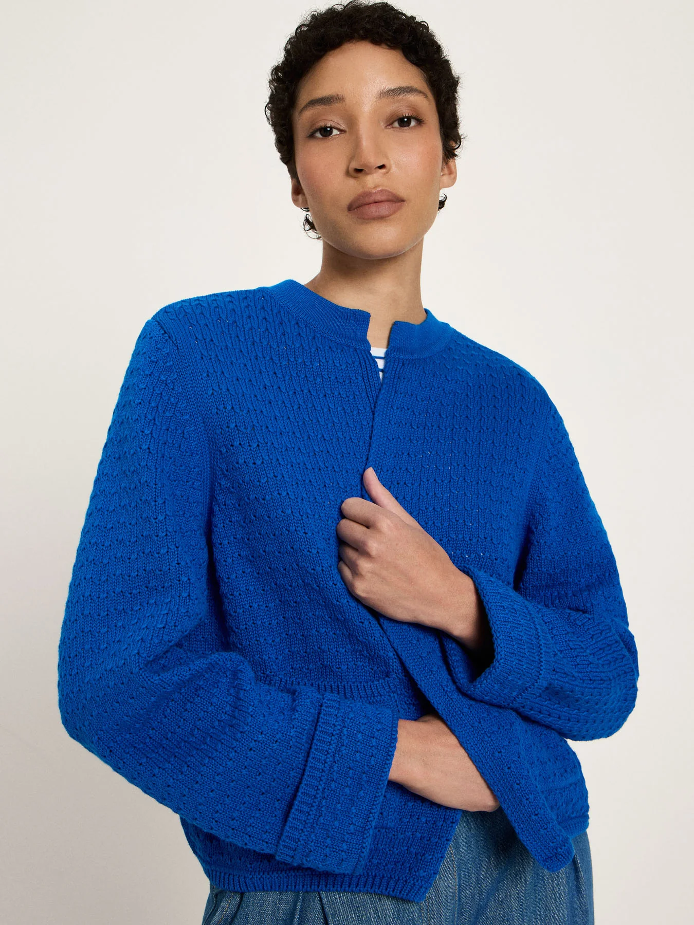 Strickjacke mit Struktur (GOTS) - Image 3